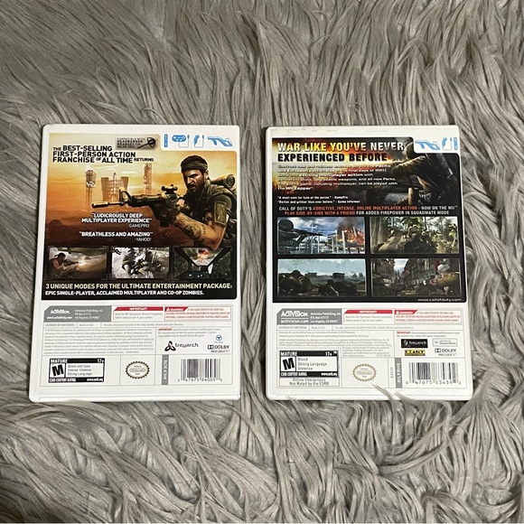 Bundle Call of Duty World at War & Call of Duty Black Ops Wii game - Picture 2 of 4